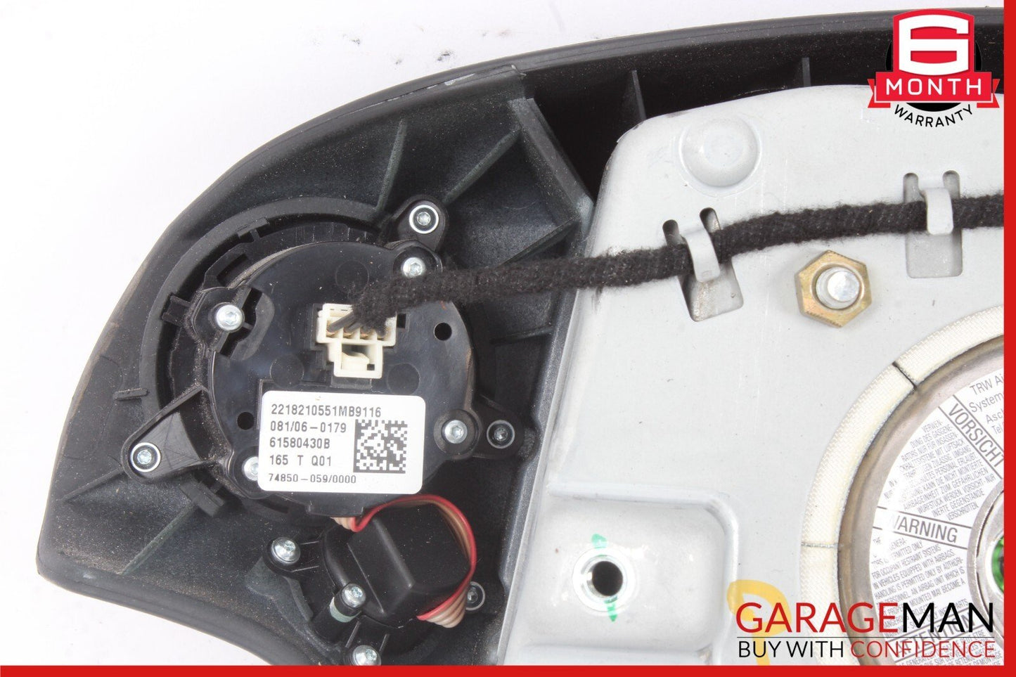 07-10 Mercedes W221 S550 CL500 CL550 Steering Wheel Airbag Air Bag Black OEM