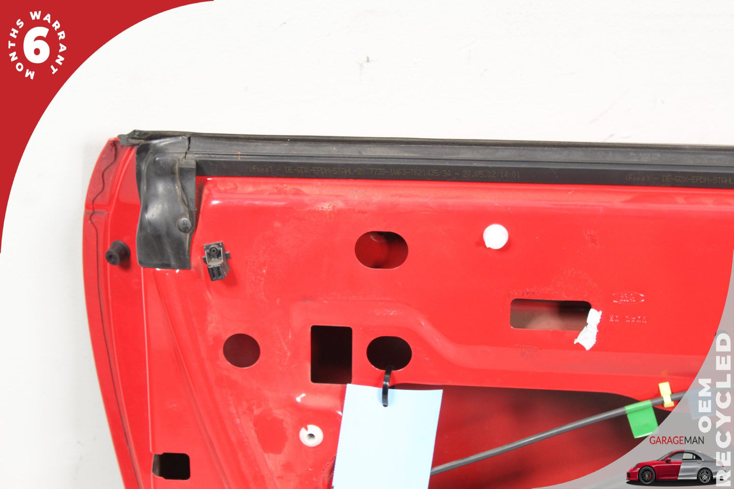 2002-2005 Ford Thunderbird Front Left Side Door Shell Red 1W6Z7620125AA OEM