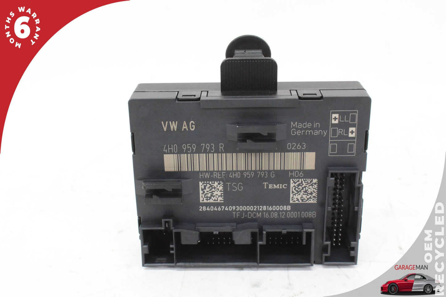 2011-2018 Audi A8 Sedan Rear Left Door Control Module 4H0959793R Genuine