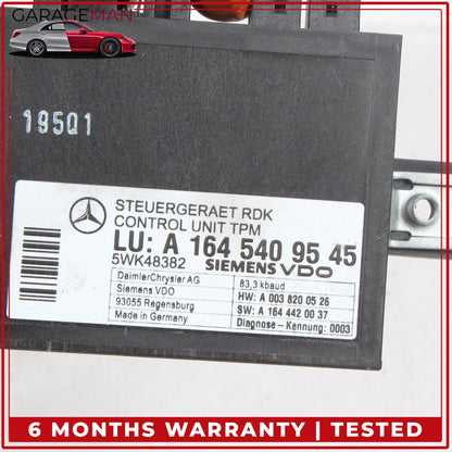 2006-2013 Mercedes R230 SL500 TPMS Tire Pressure Control Module 1645404701 OEM