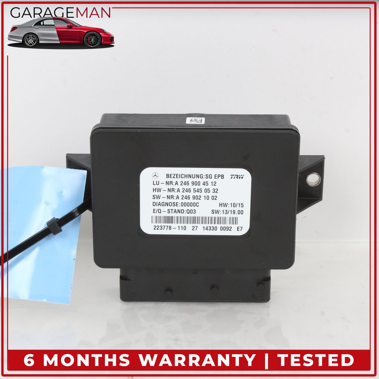 2012-2016 Mercedes W166 ML350 GL550 SLK200 Hand Parking Brake Control Module OEM