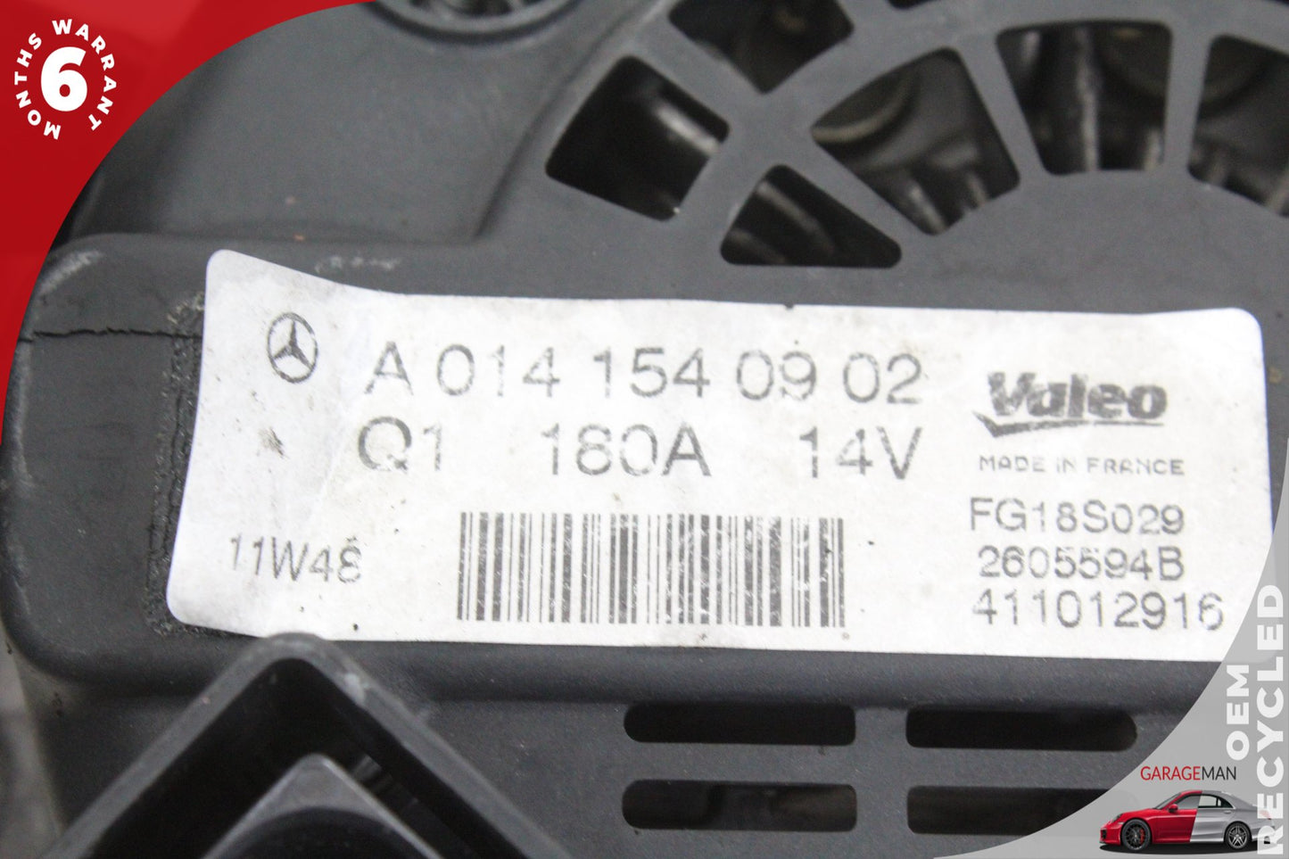 2011-2020 Mercedes-Benz CLS550 W218 Coupe Alternator Generator 0141540902