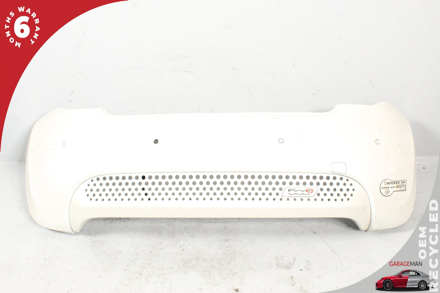 2013-2017 Fiat 500e Hatchback Rear Bumper Cover White 55110701 OEM