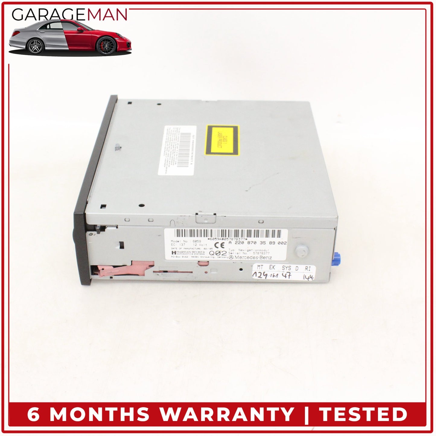 2002-2008 Mercedes W219 CLS500 CL600 CD DVD Disc Changer Player 2208703589 OEM