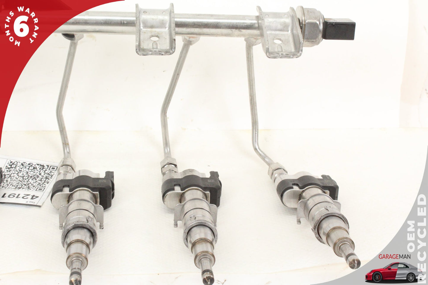 2007-2013 BMW 335is 135i 535i 3.0L Engine Fuel Rail w/ Injectors 7585261 OEM