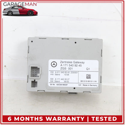 2007 Mercedes R171 SLK280 Engine Gateway Control Module w/ Ignition Switch OEM