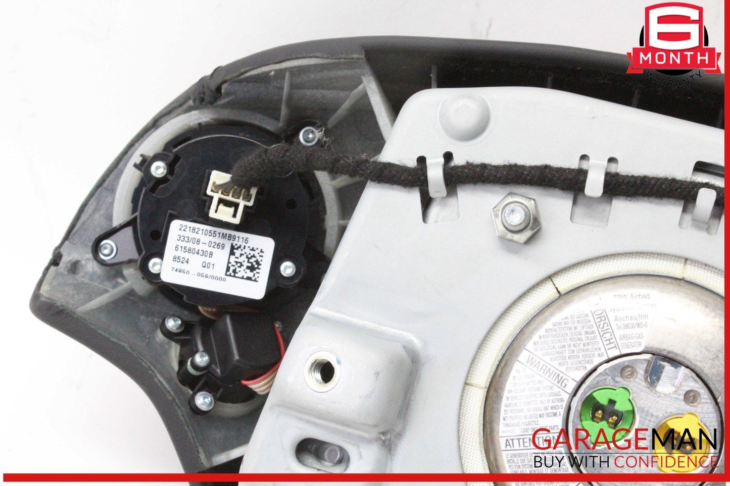 07-10 Mercedes W221 S550 CL550 Steering Wheel Airbag Air Bag Assembly Black OEM