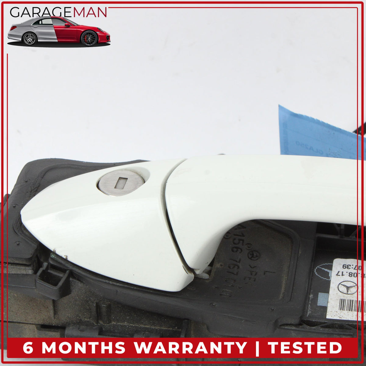 2015-2020 Mercedes X156 GLA250 Front Left Side Exterior Door Handle White OEM