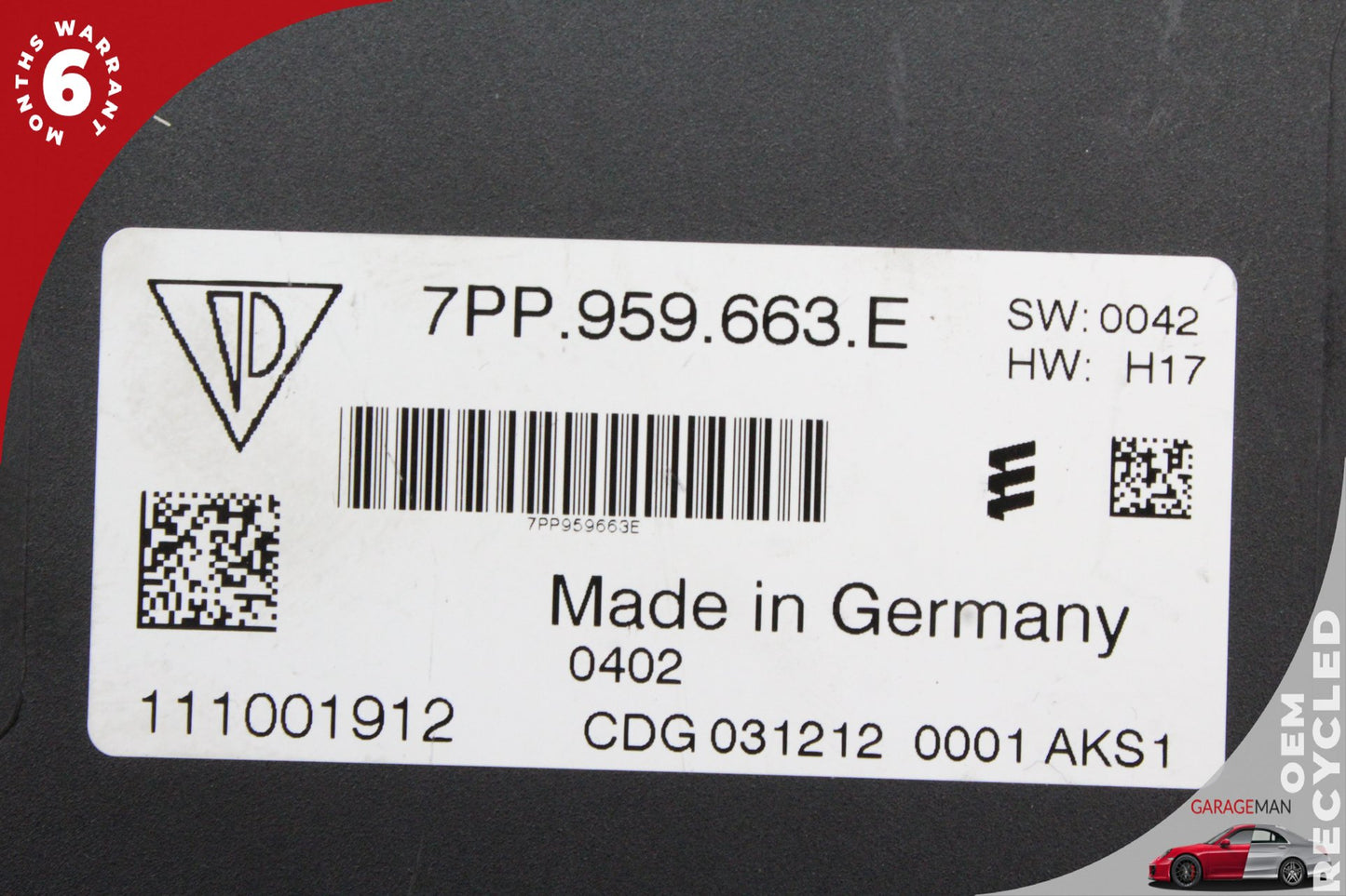 2010-2018 Porsche Cayenne 958 Panamera 970 Voltage Stabiliser Control Module OEM
