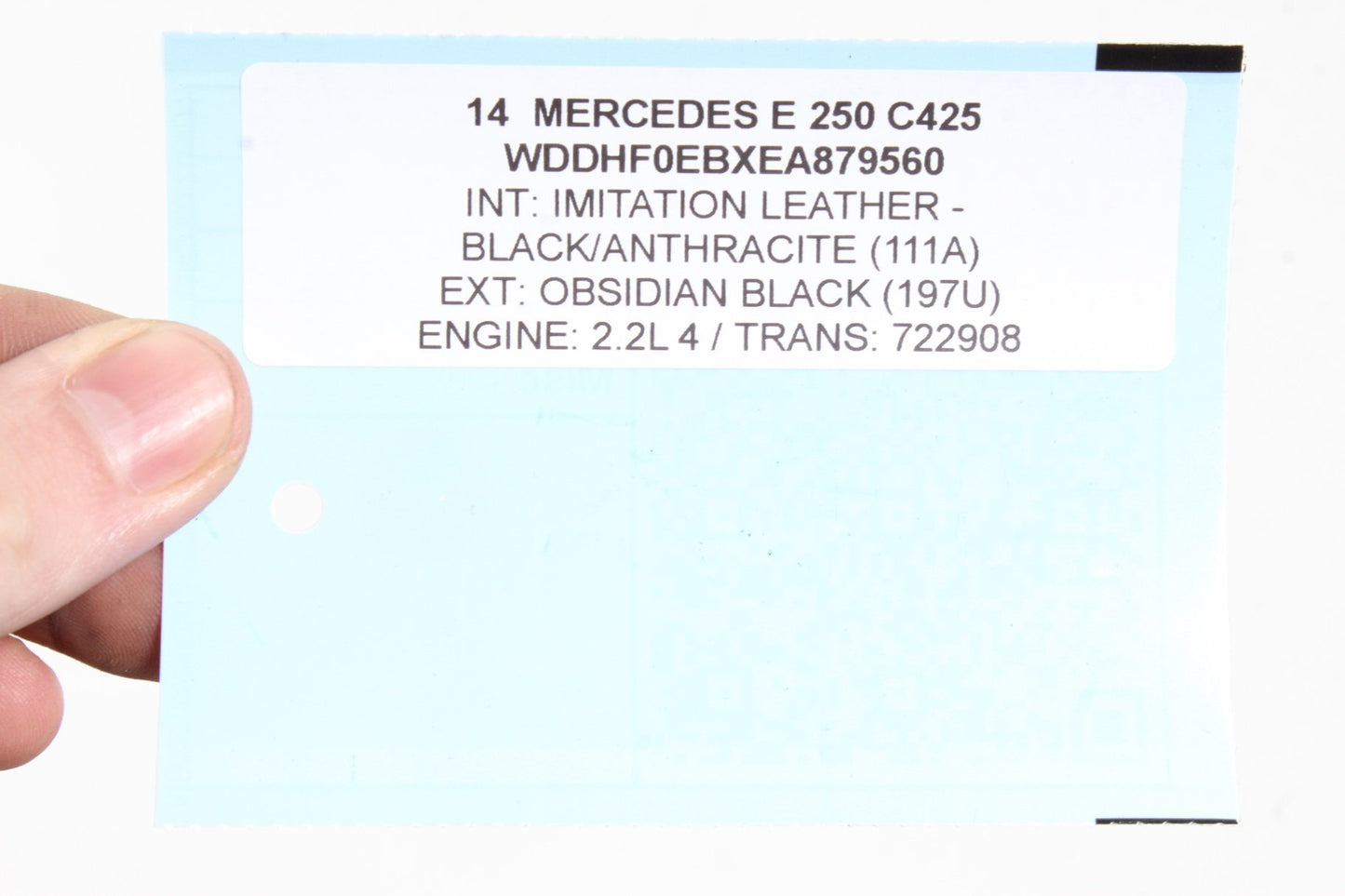 2014-2016 Mercedes-Benz E250 W212 Left Rear Door Shell 2127303305 OEM