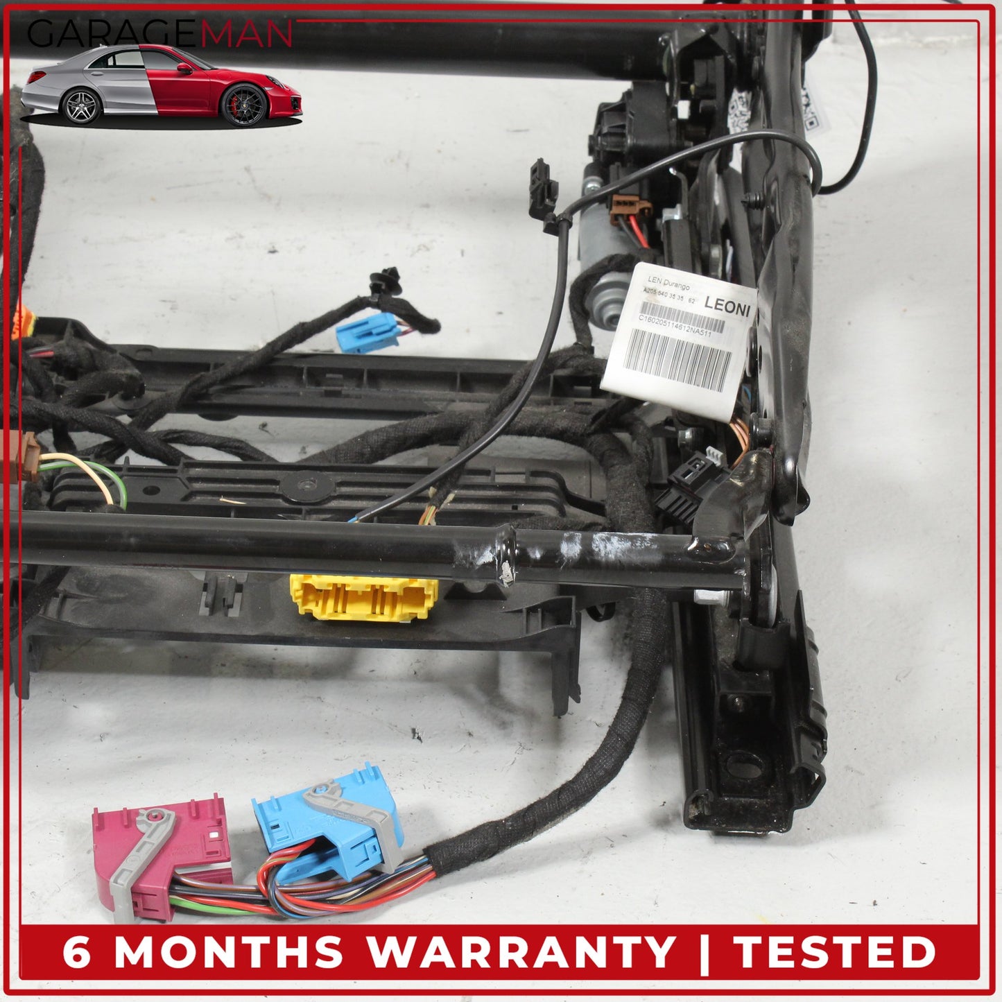 2015-2023 Mercedes W205 C300 Front Right Side Seat Track Rail Frame w/ Motor OEM