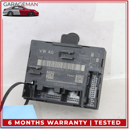 2011-2018 Audi A8 S8 Front Left Side Door Control Module Unit 4H0959793R OEM