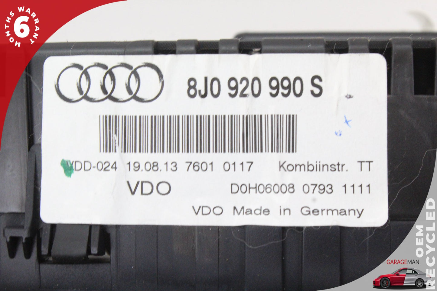 2013-2015 Audi TT 8J Convertible Speedometer Instrument Cluster 8J0920990 OEM