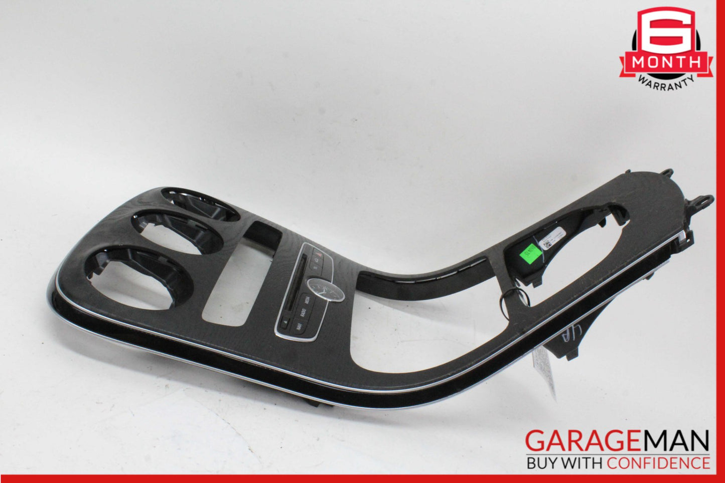 15-18 Mercedes W205 C300 Center Console Trim Bezel w/ Control Switch & Clock OEM