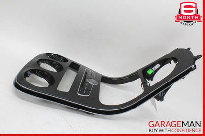 15-18 Mercedes W205 C300 Center Console Trim Bezel w/ Control Switch & Clock OEM