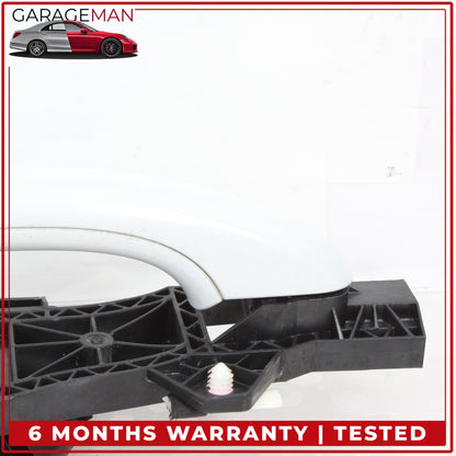 2007-2015 Audi Q7 Rear Right Side Exterior Door Handle White Metallic OEM