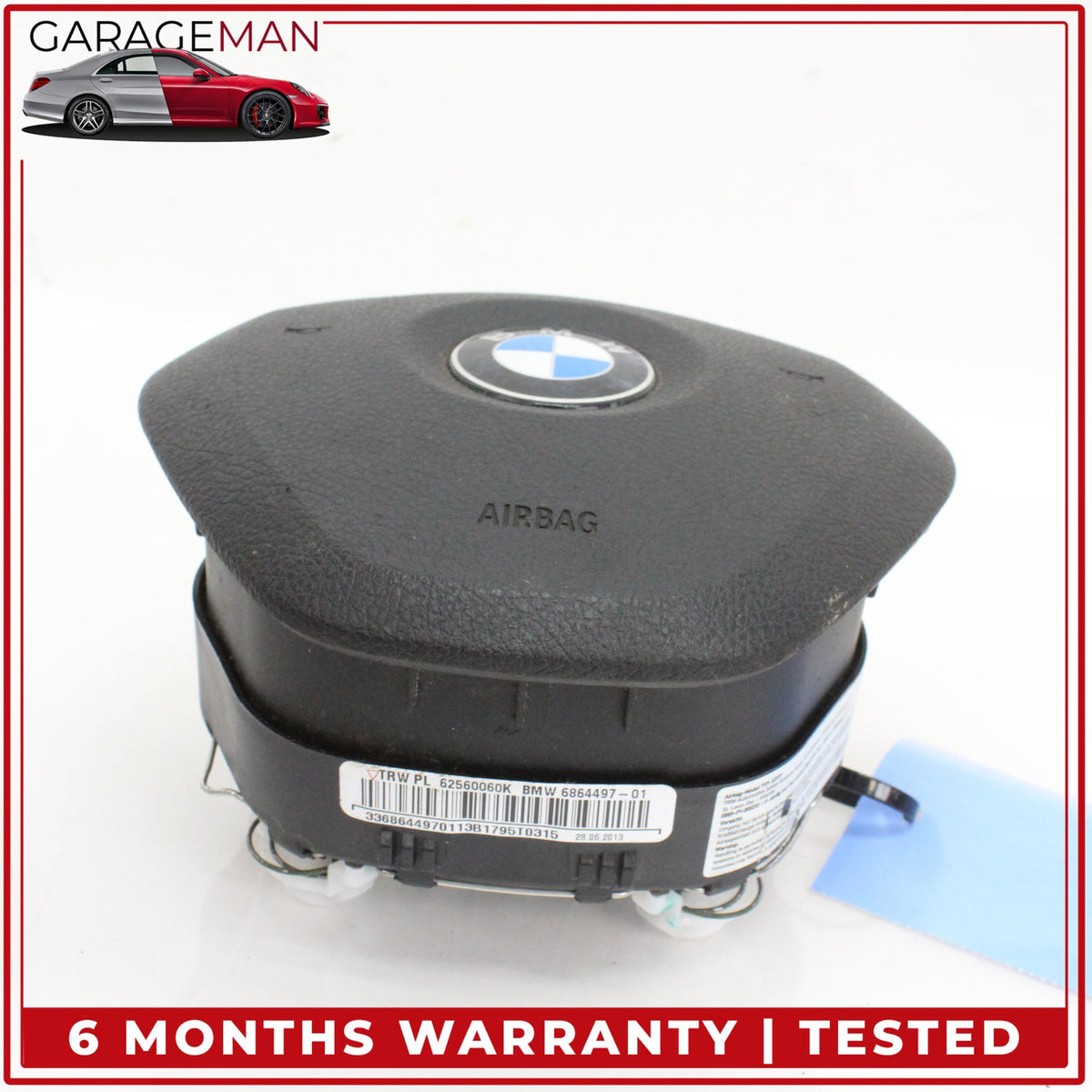 2012-2016 BMW 328d Sedan Steering Wheel Airbag 6864497 OEM