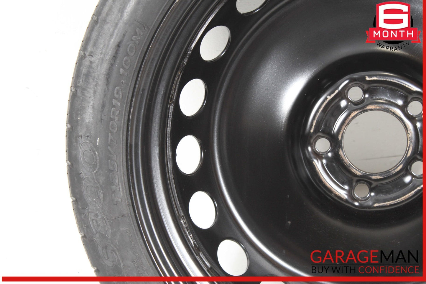 09-16 Audi S4 A4 B8 Spare Tire Wheel Rim T125/70R19 8K0601027D OEM