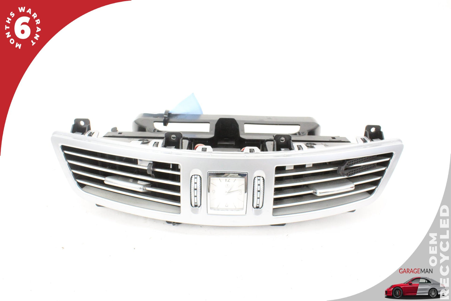 07-13 Mercedes-Benz S550 W221 Center Dash AC Air Vent Trim Clock 2218300954