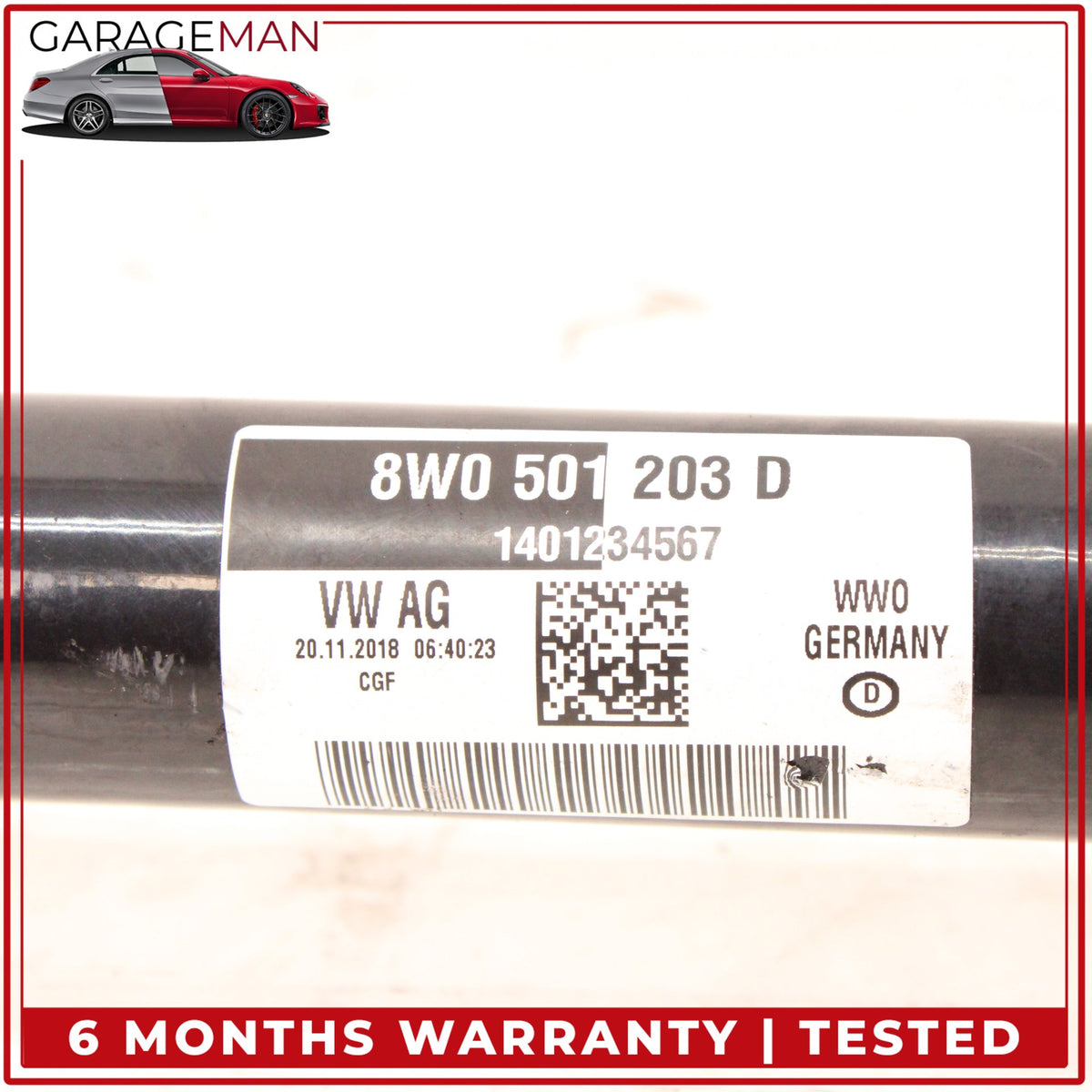 2018-2025 Audi A5 F5 AWD Rear Right or Left Side CV Axle Shaft 8W0501203D OEM