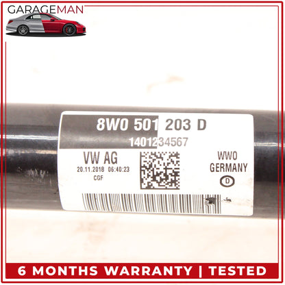 2018-2025 Audi A5 F5 AWD Rear Right or Left Side CV Axle Shaft 8W0501203D OEM