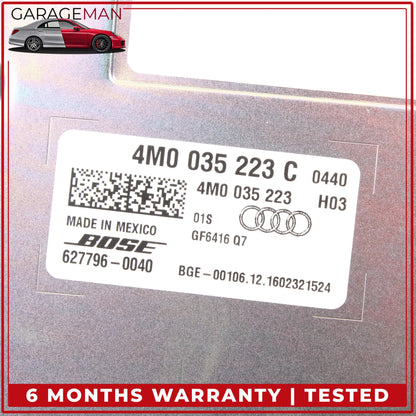 2017-2019 Audi Q7 SUV Audio Radio Sound System Amplifier AMP Bose 4M0035223C OEM