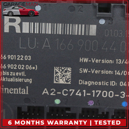 2012-2020 Mercedes W117 CLA250 Front Right Door Control Module 1669004402 OEM