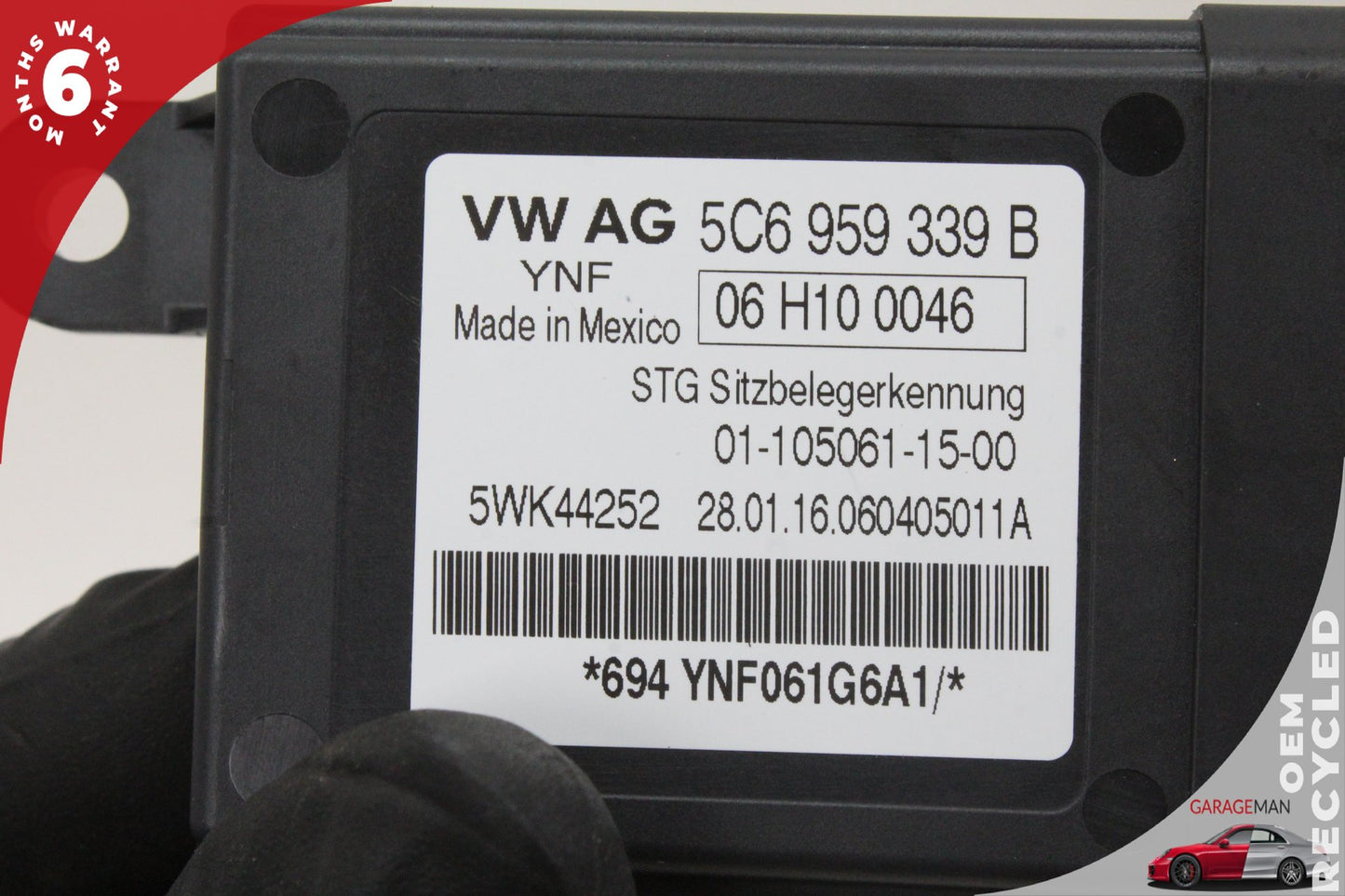 12-20 Audi A3 8V Sedan Front Right Seat Occupant Detection Module 5C6959339B