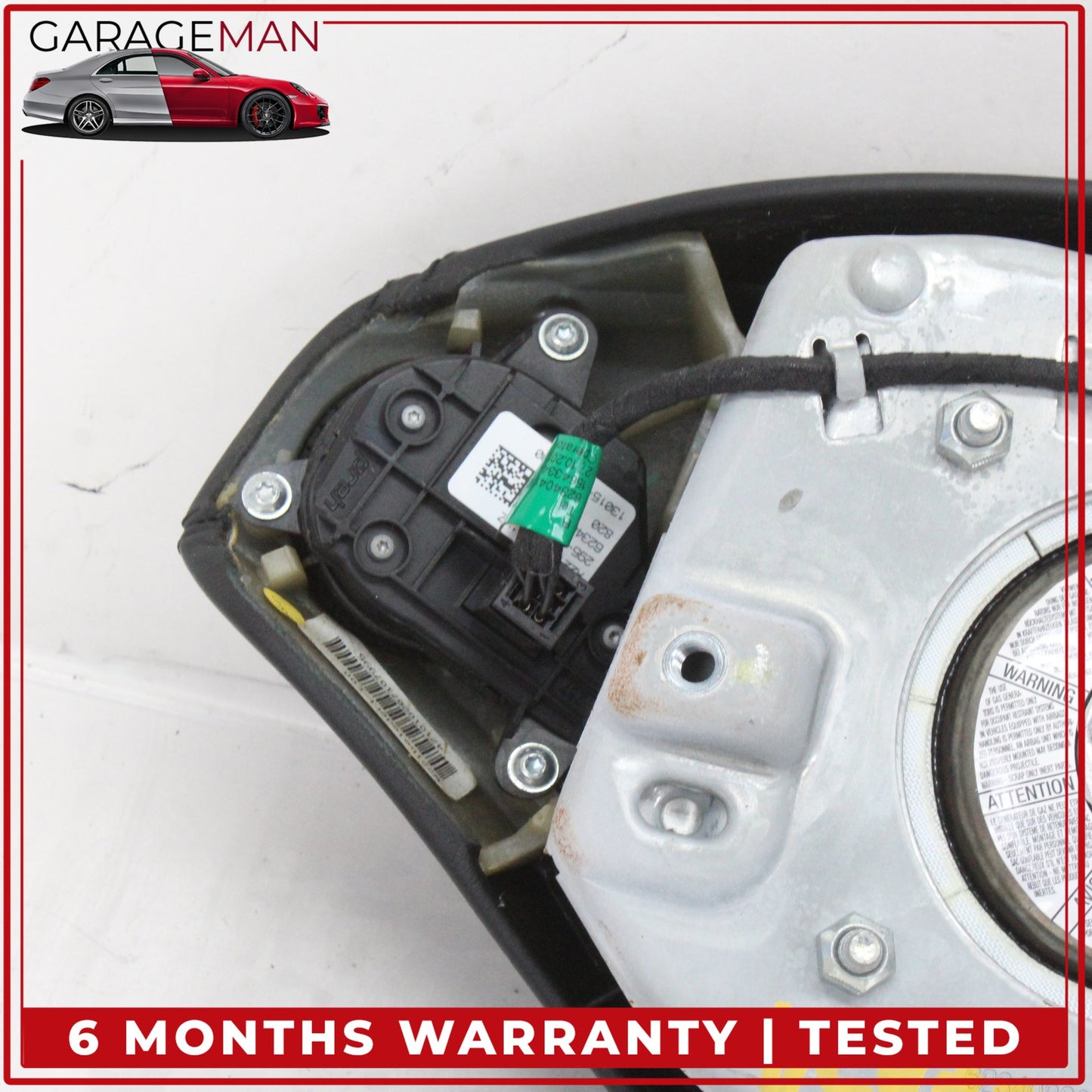 2010-2014 Mercedes W221 S400 Front Left Side Steering Wheel Airbag Black OEM