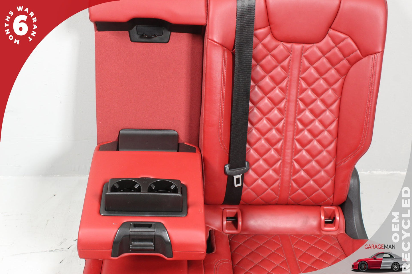 2018-2020 Audi SQ5 SUV Rear Left Driver Side Complete Seat Assembly Red OEM
