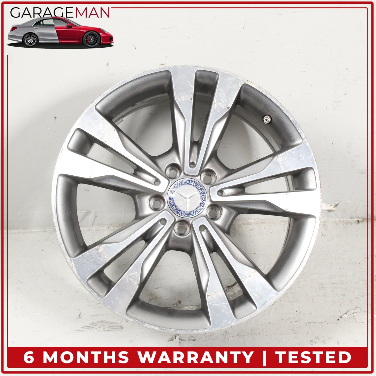 2015-2023 Mercedes W205 C300 Rear Wheel Rim 8.5Jx18H2 ET56 2054012902 OEM