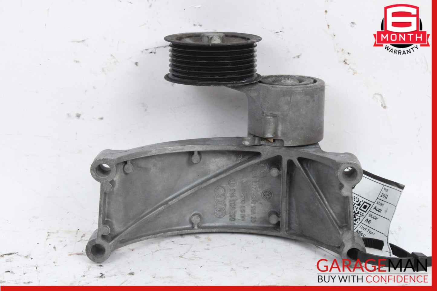 2009-2017 Audi A6 C7 Engine Alternator Support Bracket w/ Pulley 06E903143D