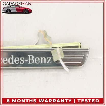 2014-2020 Mercedes W222 S550e Front and Rear Illuminated Door Step Sill Set OEM