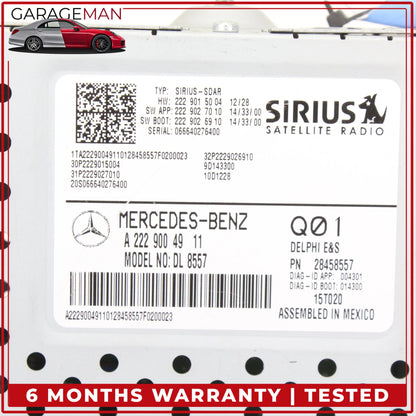 2015-2020 Mercedes W117 CLA250 Sirius Satellite Radio Receiver 2229004911 OEM