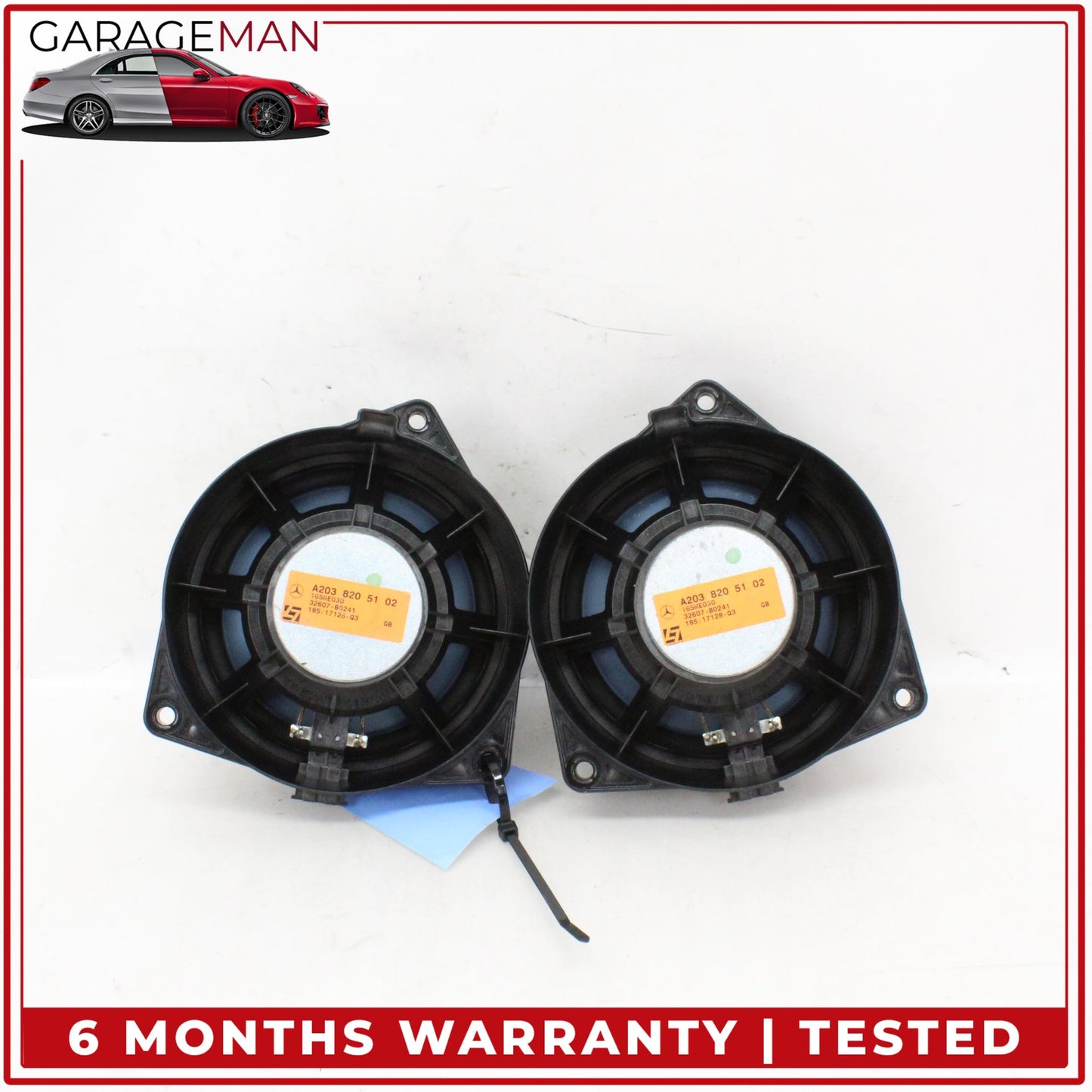 2003-2009 Mercedes-Benz CLK350 W209 Coupe Front Left and Right Door Audio Speaker 2038205102 OEM