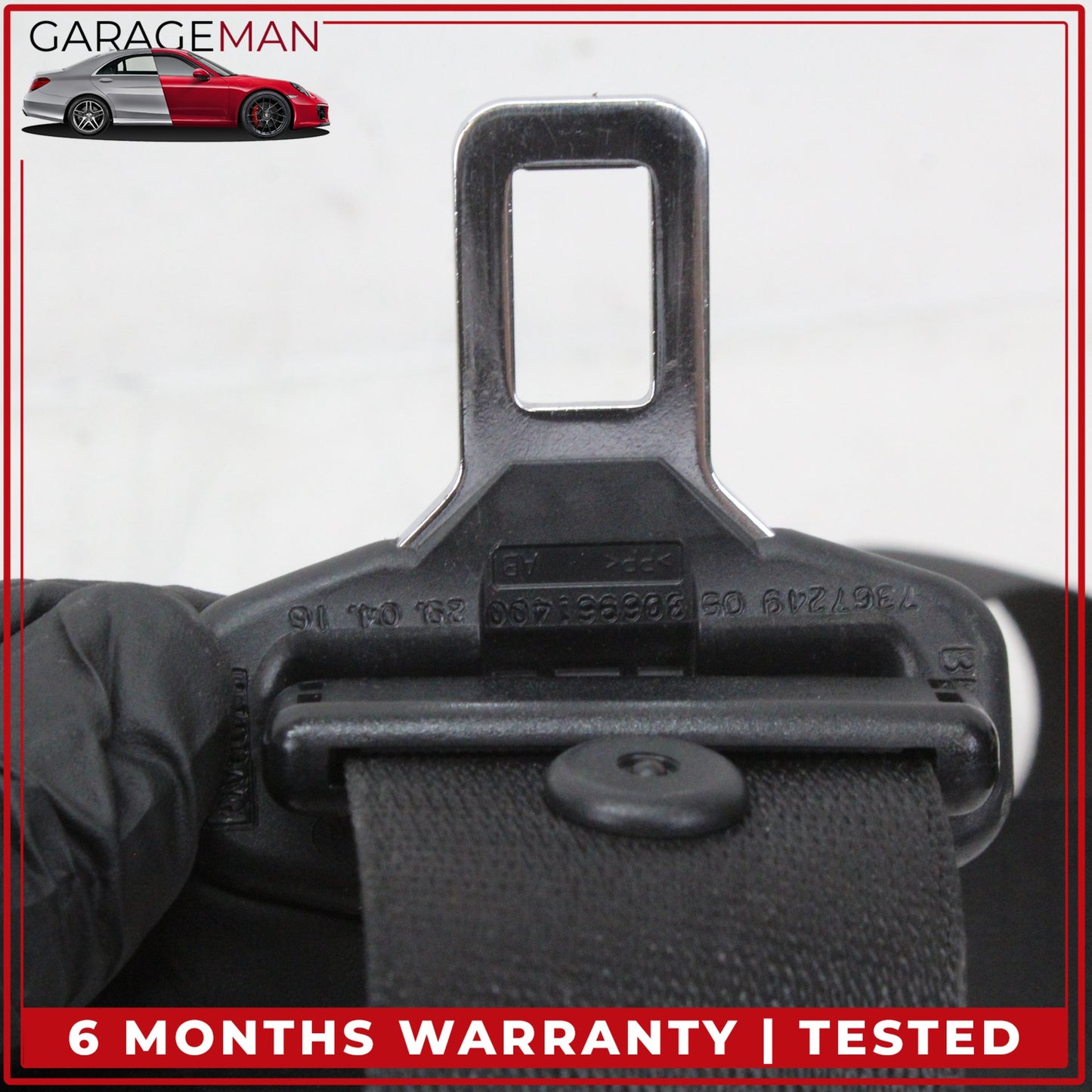 2011-2018 BMW X3 X4 F25 F26 Front Left Driver Side Seat Belt Black OEM