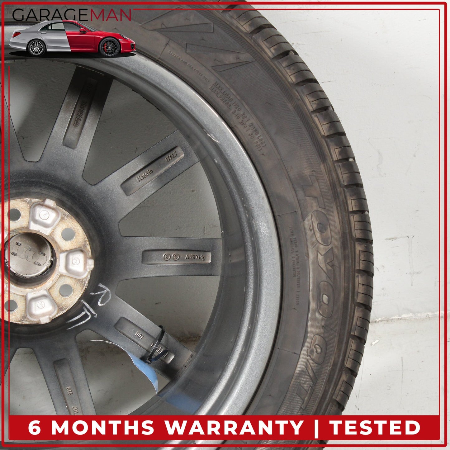 2017-2025 Audi Q7 SQ7 10 Spoke Wheel Rim w/ Tire 9JX20H2 ET33 4M0601025AD OEM