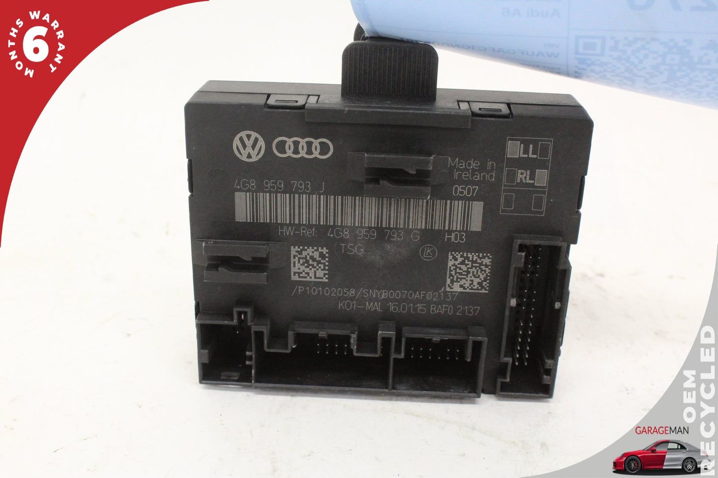 12-18 Audi A6 C7 Sedan Front Left Door Control Module 4G8959793J Genuine