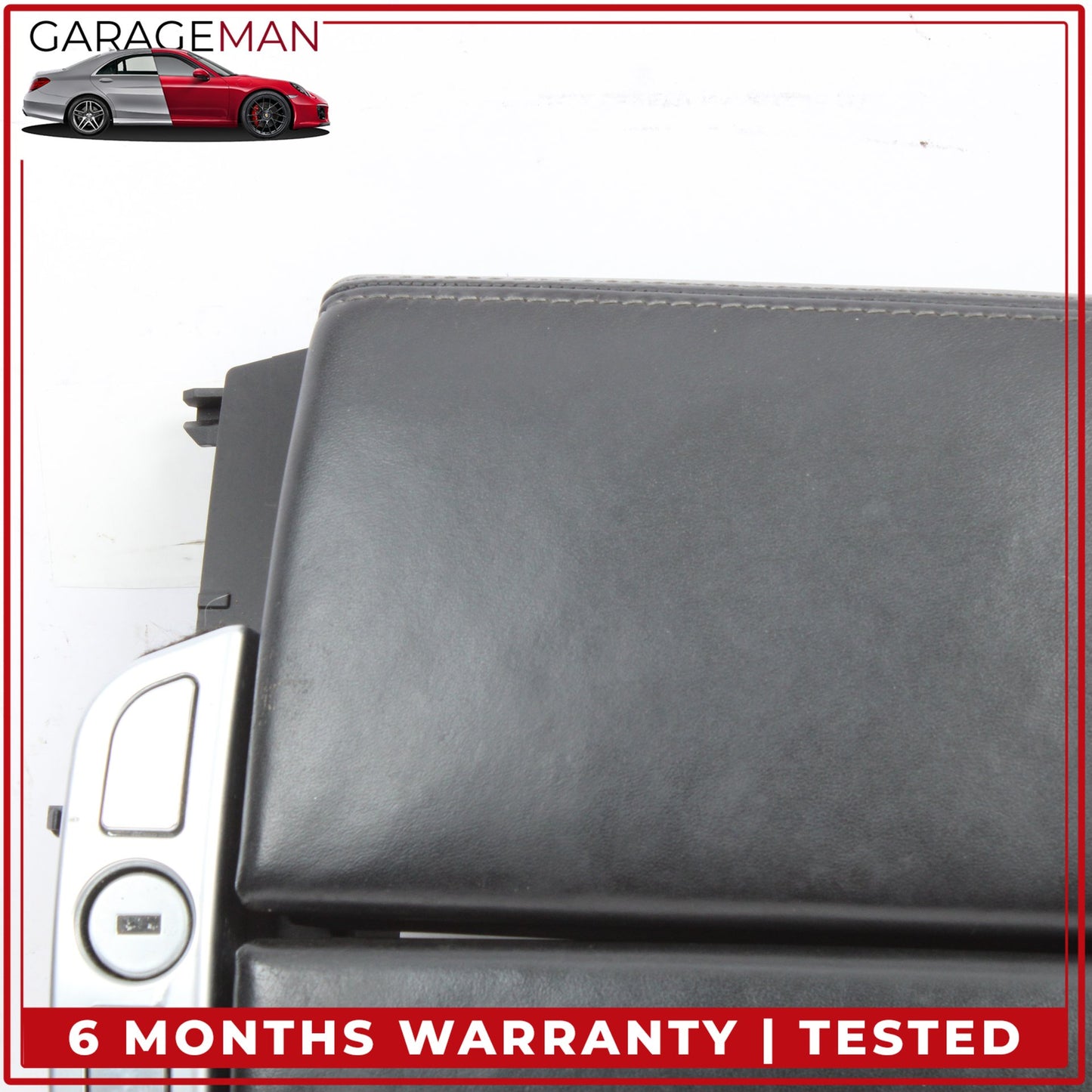 2012-2019 BMW 650i F06 Front Center Armrest Lid Cover Black Nappa Leather OEM