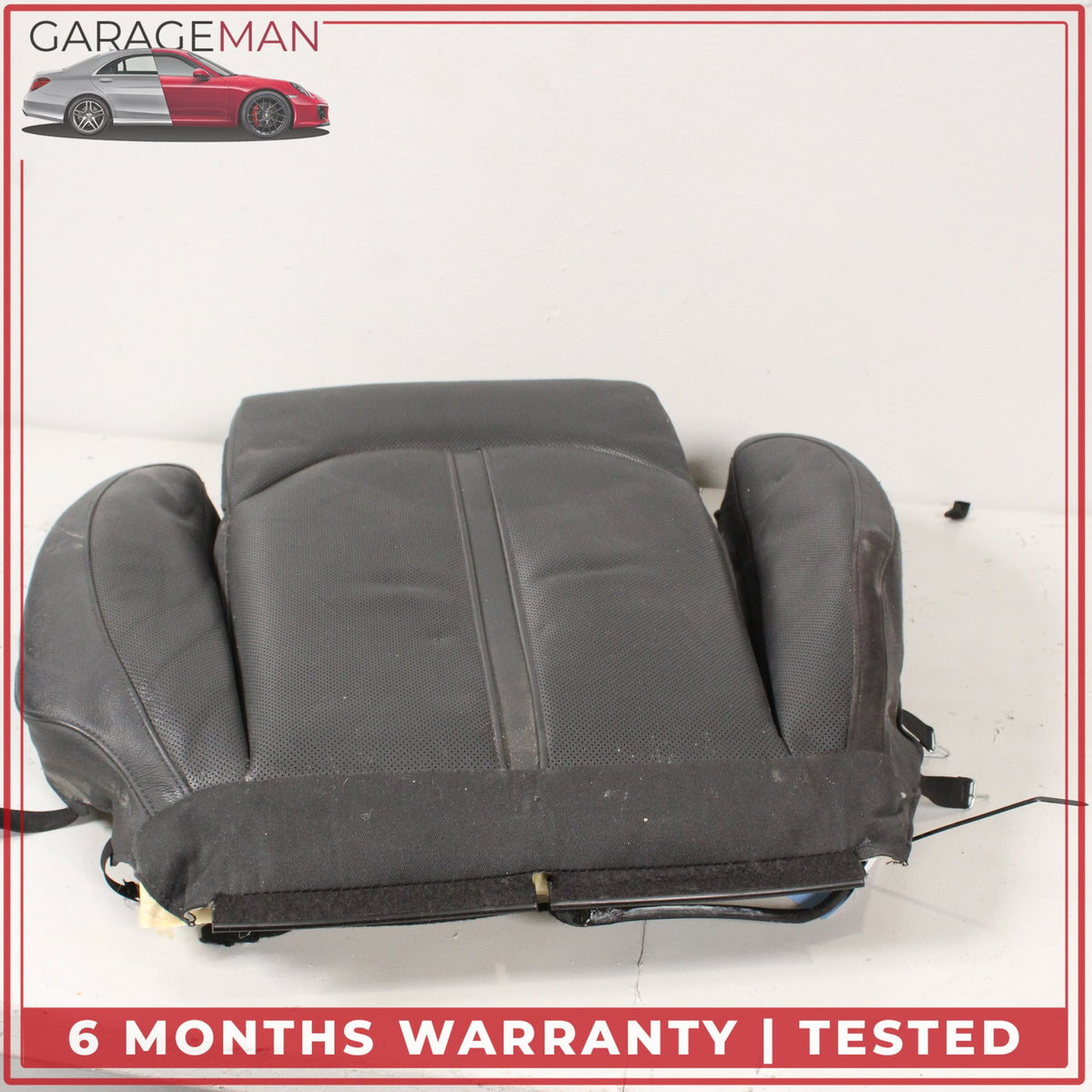 2011-2018 Audi A8 Front Left Driver Side Lower Bottom Seat Cushion Black OEM