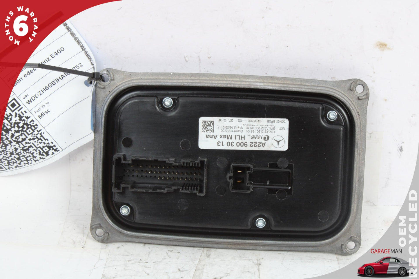 17-19 Mercedes-Benz E400 W213 Wagon Headlight LED Ballast Control Module 2229003013