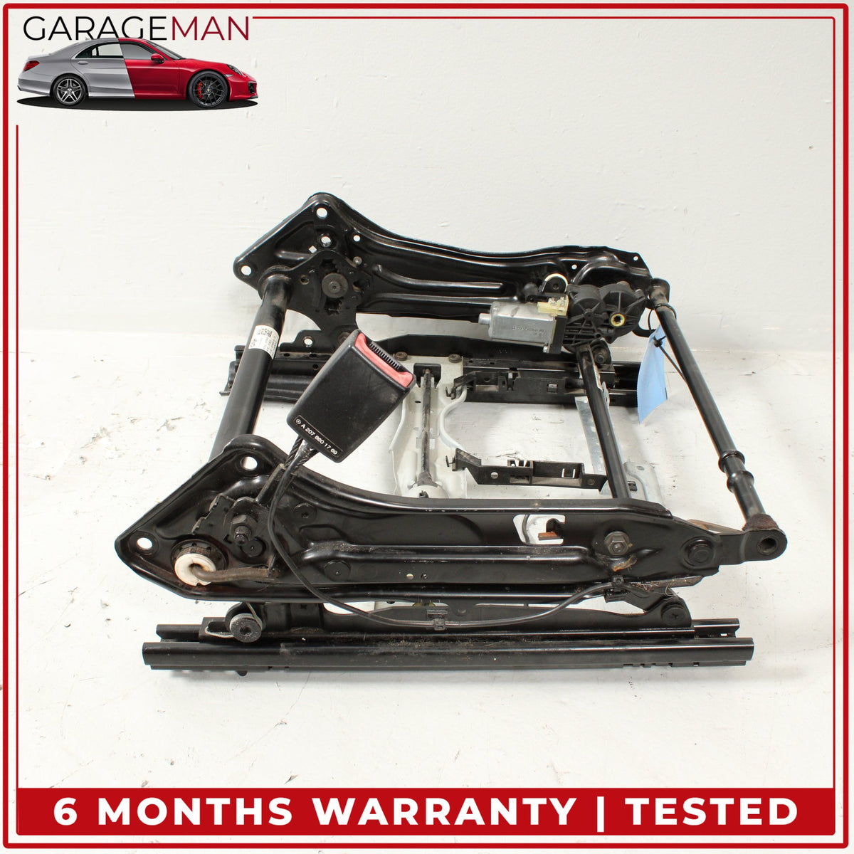 2010-2017 Mercedes C207 E550 E400 Front Left Seat Rail Track Frame w/ Motors OEM