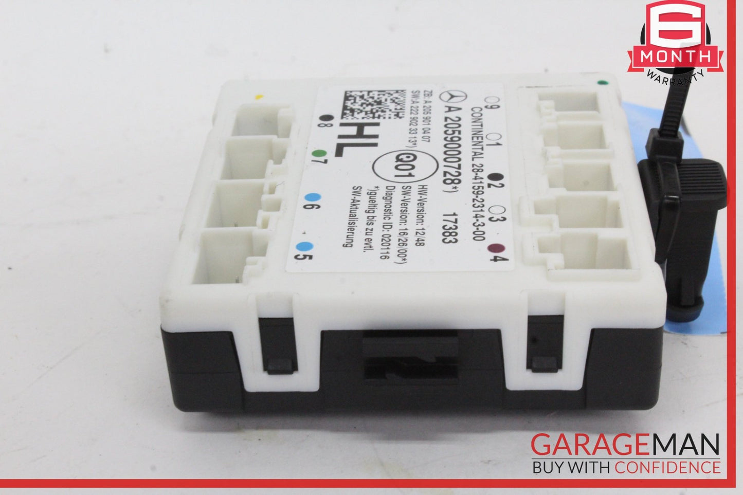 15-19 Mercedes-Benz C300 W205 Sedan Left Rear Door Control Module 2059000728 OEM