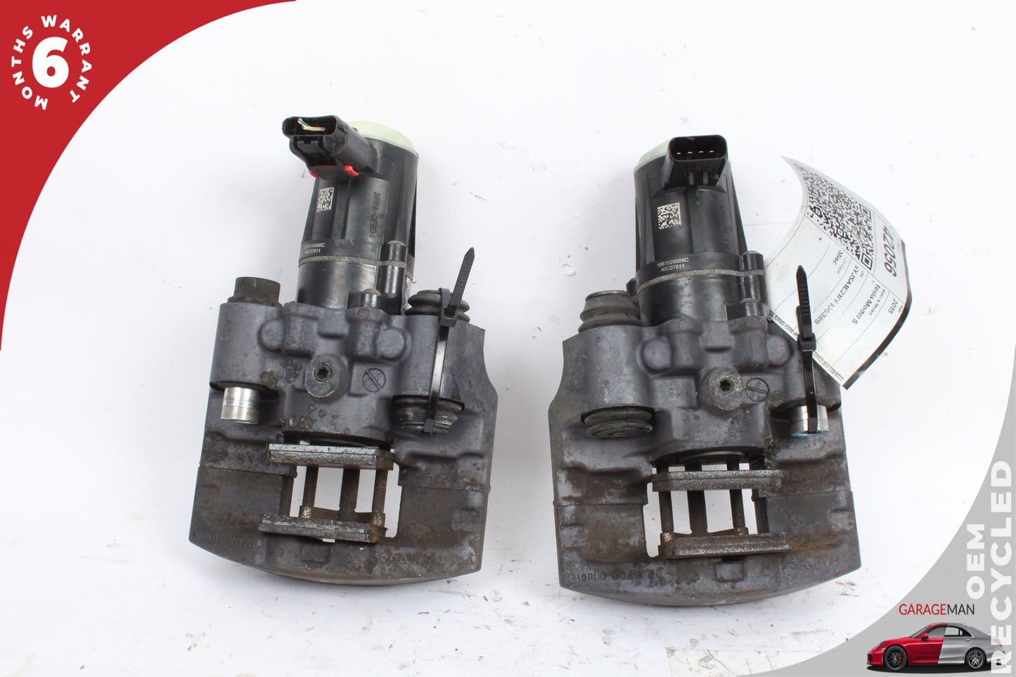 2012-2021 Tesla Model S Rear Left and Right Side Brake Caliper Set Brembo OEM