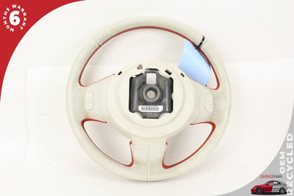 2013-2019 Fiat 500e Front Left Driver Side Steering Wheel White P1VN07LW9AD OEM