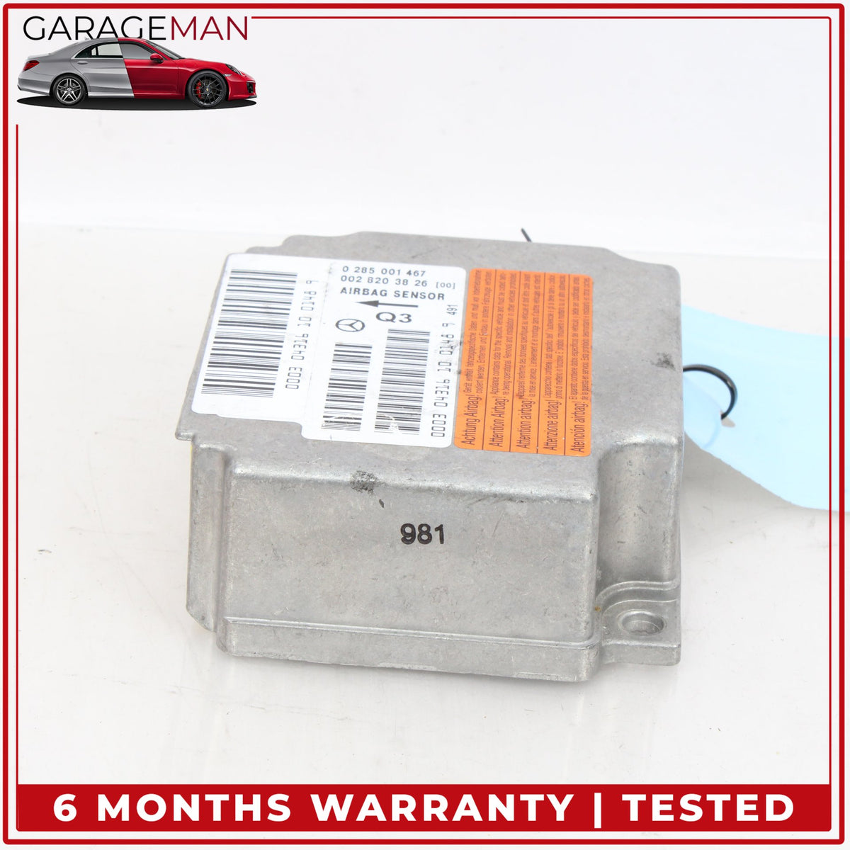 2000-2006 Mercedes W215 CL600 CL500 Airbag Air Bag Sensor SRS Control Module OEM