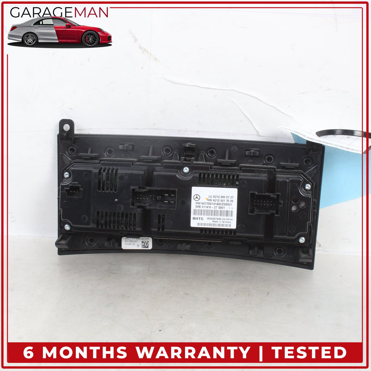2010-2017 Mercedes W212 E350 Wagon A/C Heater Climate Control Switch Panel OEM