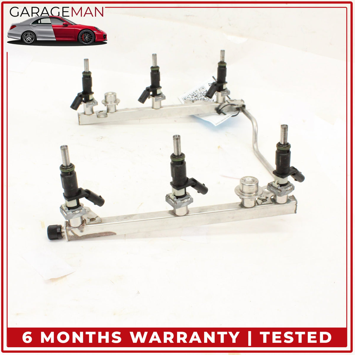 2005-2012 Mercedes W164 ML350 Fuel Injector Rail w/ Injectors 2720700995 OEM