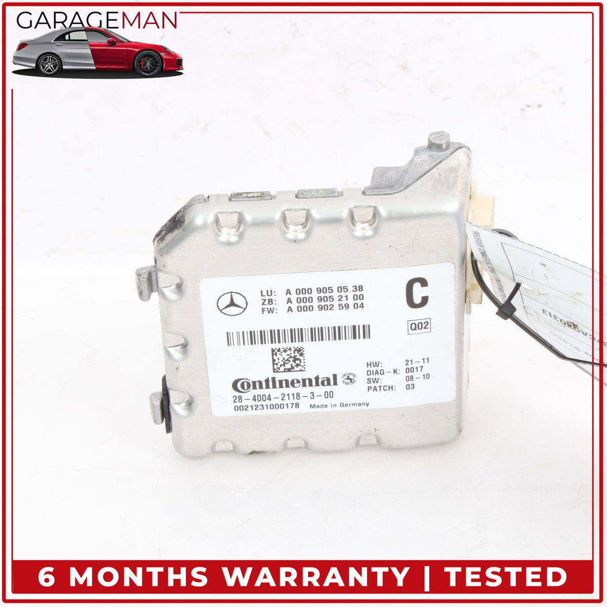 2007-2019 Mercedes W216 CL550 Windshield Night Vision Camera 0009050538 OEM