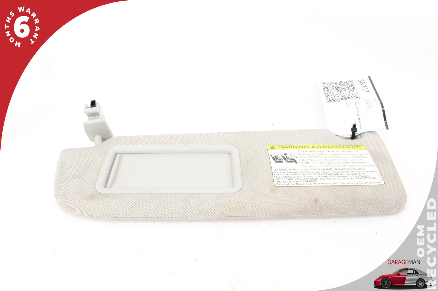 2012-2018 Audi A6 S6 A7 Front Left Driver Side Sun Visor Sunvisor 8E0010192T OEM